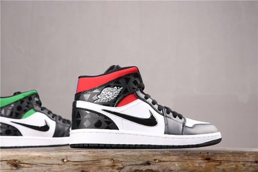 乔丹/Air Jordan AJ1 aj1 乔丹1代 乔1 乔丹1代中帮系列 Air Jordan 1 Mid “Quai 54” 货号：CJ9219-001 乔1中帮四色鸳鸯 36-46 商品图0