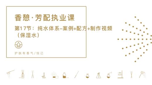 第17节：纯水体系-案例+配方+制作视频（保湿水） 商品图0