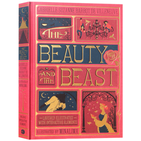 The Beauty and the Beast 美女与野兽 立体书 英文原版小说 全彩复刻插图版 迪士尼经典童话 同名电影 3D立体故事书 精装