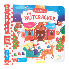 胡桃夹子 英文原版绘本 First Stories The Nutcracker 童话篇纸板操作机关书 亲子互动故事书 BUSY系列 英文版儿童英语启蒙认知