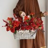 《伊人红妆》进口冬优雅气手提花篮 商品缩略图4