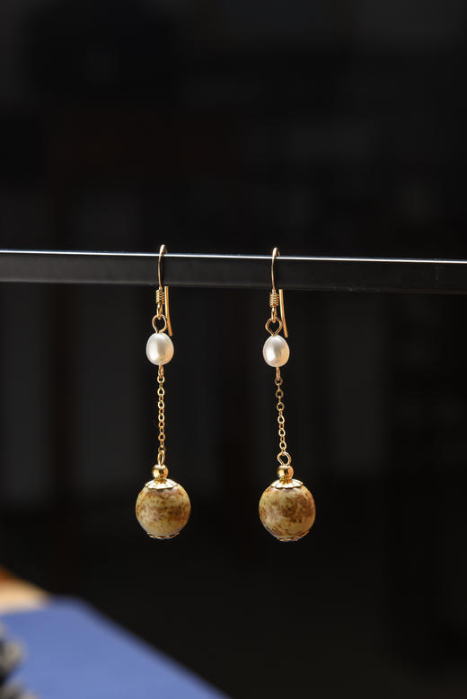 香灰烧念珠精品耳环 商品图5