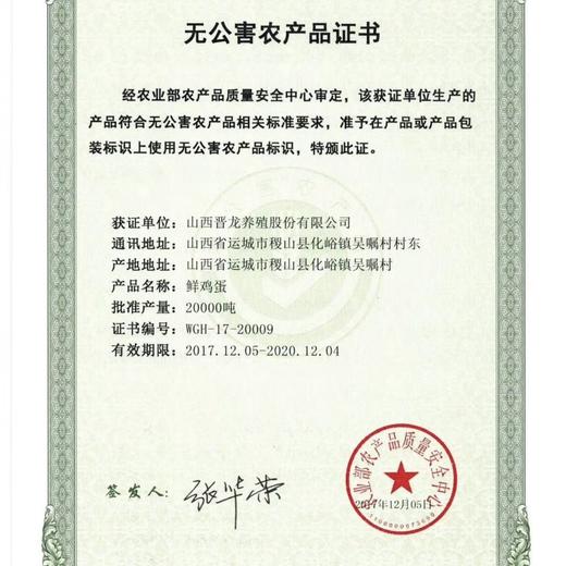 鸡蛋晋龙无抗蛋/盘 商品图9