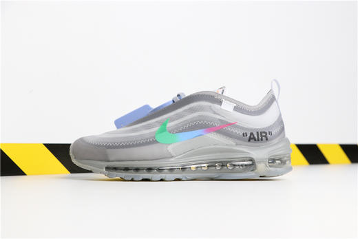 耐克/NIKE  Air Max 97 子弹 全掌气垫跑步鞋系列 耐克97气垫 Off-White x Nike Air Max 97 “Queen”灰粉 宝蓝 黑 色 白黑 商品图2