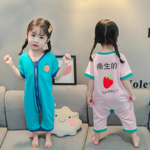 夏季女童连体衣童装休闲连体衣夏中小童连体爬服ZXH 商品图1