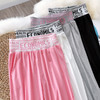 QY-8919夏季欧货新款字母松紧腰宽松哈伦休闲裤 商品缩略图1