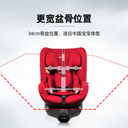 AVOVA德国车载儿童安全座椅汽车用宝宝婴儿0-7岁360度旋转正反向  Swan-fix / 小旋风-fix 商品图0
