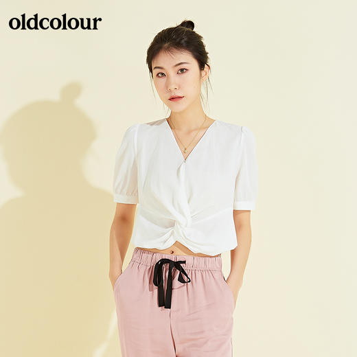 oldcolour扭结上衣BM21011025 商品图0
