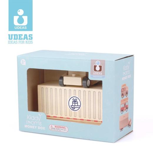 UDEAS品牌小运仓联名木制集装箱卡车储钱罐 商品图2