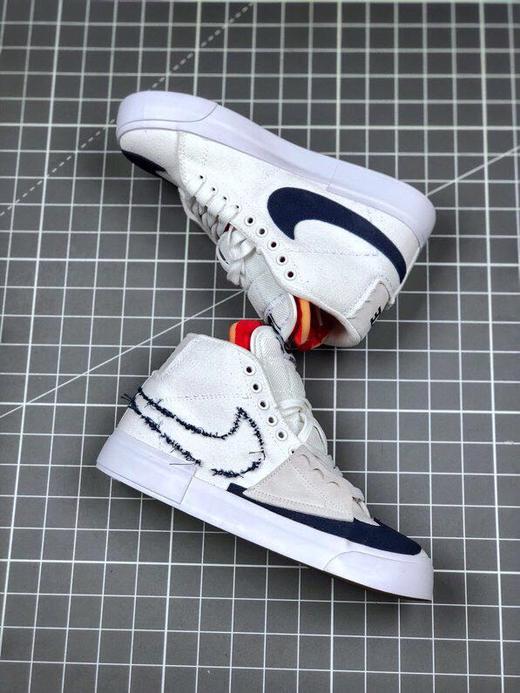 NIKE sb ZOOM BLAZER 男子解构 拆线大钩子板鞋休闲鞋CI3833-100 商品图0