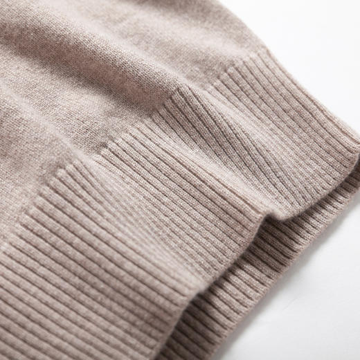 羊绒世家秋冬新款休闲中年100%羊绒衫高领套衫针织衫纯色男士毛衣 商品图6