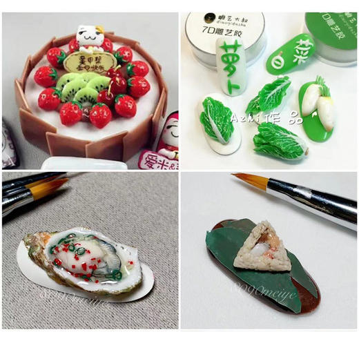 不粘手雕艺胶 雕花胶12色套装7克装 商品图5