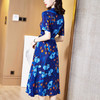 SM-8203563唯美百搭数码印花衬衫式真丝连衣裙 商品缩略图3
