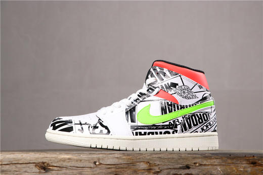 乔丹/Air Jordan AJ1 aj1 乔丹1代 乔1 乔丹1代中帮系列 Air Jordan 1 Mid "Lakers" 货号：852542-700 乔1 aj1 中帮白黄湖人 中帮湖人 商品图1