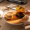 摩登主妇盘子创意网红盘子北欧木质茶杯托盘长方形密胺餐具茶具 商品缩略图2