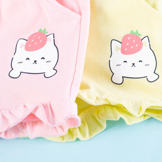 贝贝怡女童洋气短裤2020夏装新款大童宝宝薄款外穿纯棉裤子打底裤 商品图8