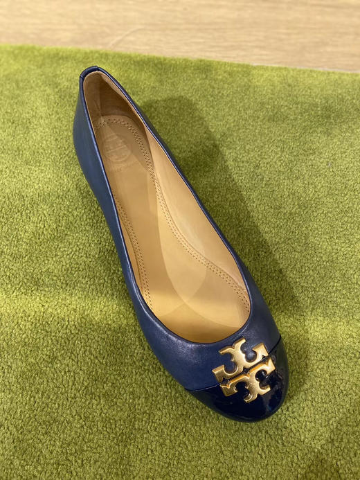 新款！Tory burch TB双拼亮头平底鞋 商品图7