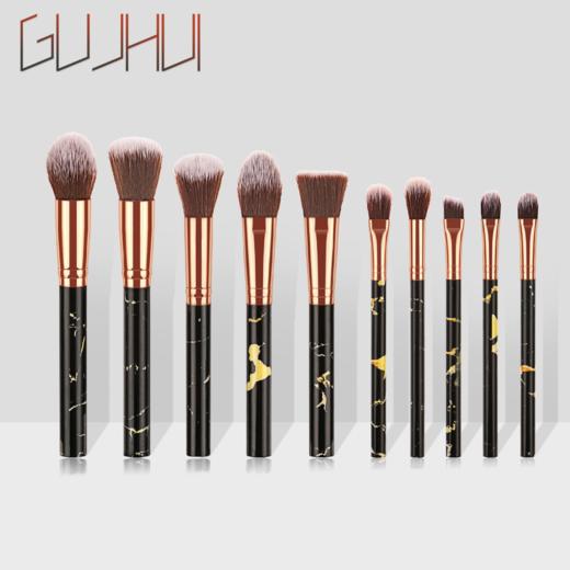 【美妆工具】*10支大理石套刷带筒修容刷散粉刷化妆刷 商品图2