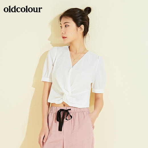 oldcolour扭结上衣BM21011025 商品图3