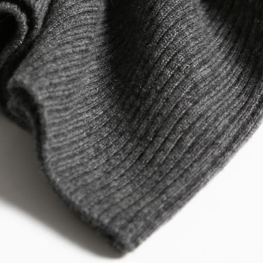 羊绒世家纯山羊绒衫低圆领毛衣女紧身弹性贴身套头竖条纹打底衫女 商品图2