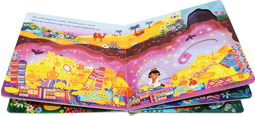阿拉丁 英文原版绘本 Aladdin First Stories 童话篇 纸板操作机关书 BUSY系列 英文版儿童英语启蒙认知 进口原版亲子互动故事书 商品图1