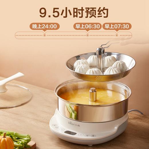 小熊（Bear）升降电火锅自动5L家用电煮锅电蒸锅电热锅多功能智能定时多用途锅DHG-A50H1产地直发  商品图3
