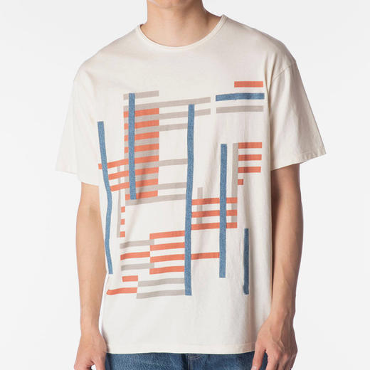 kurodenimbauhaustee牛仔拼接包豪斯建筑风格主题短袖t恤