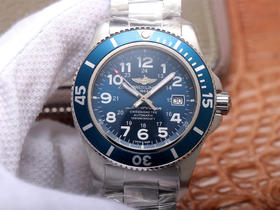 TF百年灵超级海洋44mm特别版腕表，搭载打磨洗花机2824，精钢表带，密底，自动机械机芯，男士腕表