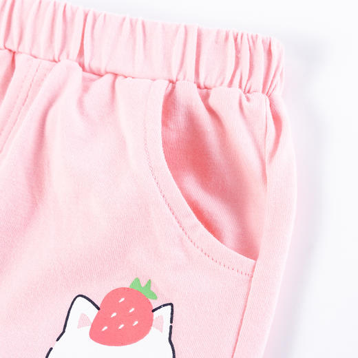 贝贝怡女童洋气短裤2020夏装新款大童宝宝薄款外穿纯棉裤子打底裤 商品图6