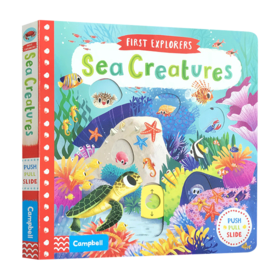 小小探索家系列 海洋生物 英文原版绘本 First Explorers Sea Creatures 幼儿知识动物探索启蒙 英文版儿童机关操作活动纸板书