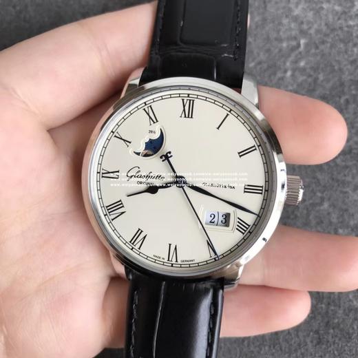 V9格拉苏蒂原创议员1-36-04款，双跳大日历，同步原装尺寸40mm*12mm，配件均通用原装，男士腕表，皮表带，自动机械机芯，透底。 商品图3