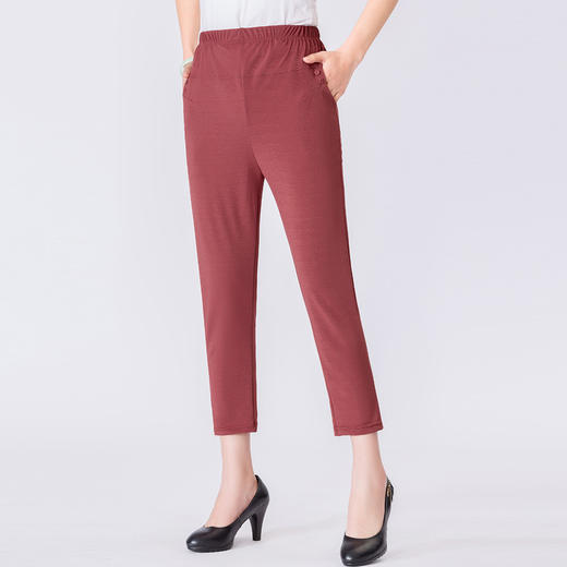 MQ-3500E夏季新款气质时尚休闲九分直筒裤YY 商品图2