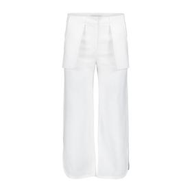 SUNDAY LIFE 2019春夏系列白色纯麻7分裤女士休闲裤looknow