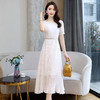 WZNH-YBX2025夏装新款气质法国小众很仙女的超仙白色雪纺连衣裙 商品缩略图2
