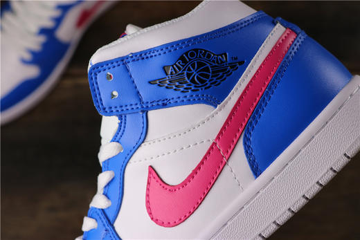 乔丹/Air Jordan AJ1 aj1 乔1 Air Jordan   灰黄荧光标 变色龙黑绿松石  白蓝红小闪电 乔1中帮白绿 南海岸青 中帮灰黄荧光标 商品图5