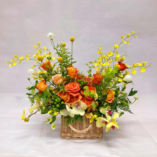 心想事成     精致花篮 商品图0