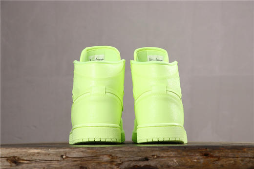 乔丹/Air Jordan  aj1 AJ1 乔丹1代 乔丹1 乔1 Air Jordan 1  乔1高帮粉黑绿 货号：AH7389-700 乔1反光荧光绿 36-46 商品图5