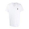 【一】BURBERRY 巴宝莉 男士TB专属标识装饰V领棉质短袖T恤 白色 8017258 A1464 商品缩略图0