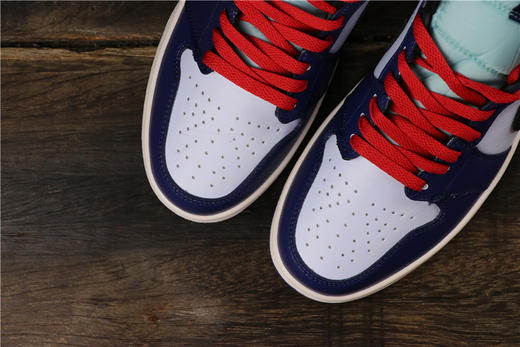 乔丹/Air Jordan AJ1 aj1 乔1 Air Jordan   灰黄荧光标 变色龙黑绿松石  白蓝红小闪电 乔1中帮白绿 南海岸青 中帮灰黄荧光标 商品图8