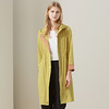 METTE2020早春新款女士中长款连帽风衣收腰抽绳时尚大口袋薄外套 商品缩略图1