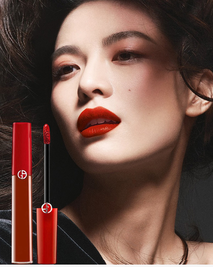 每日必抢意大利giorgioarmani阿玛尼红管唇釉丝绒哑光口红415山楂红