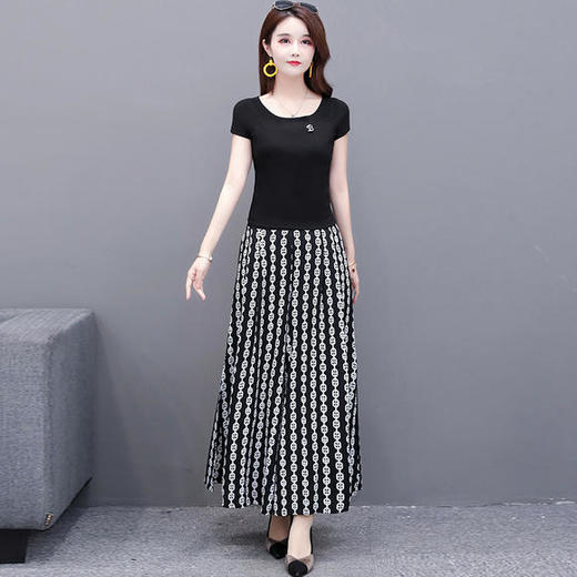 YWE-YJ2032时尚气质减龄两件套装大码 商品图0