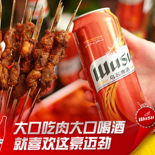 乌苏啤酒 WUSU 红乌苏易拉罐500mL 商品图0