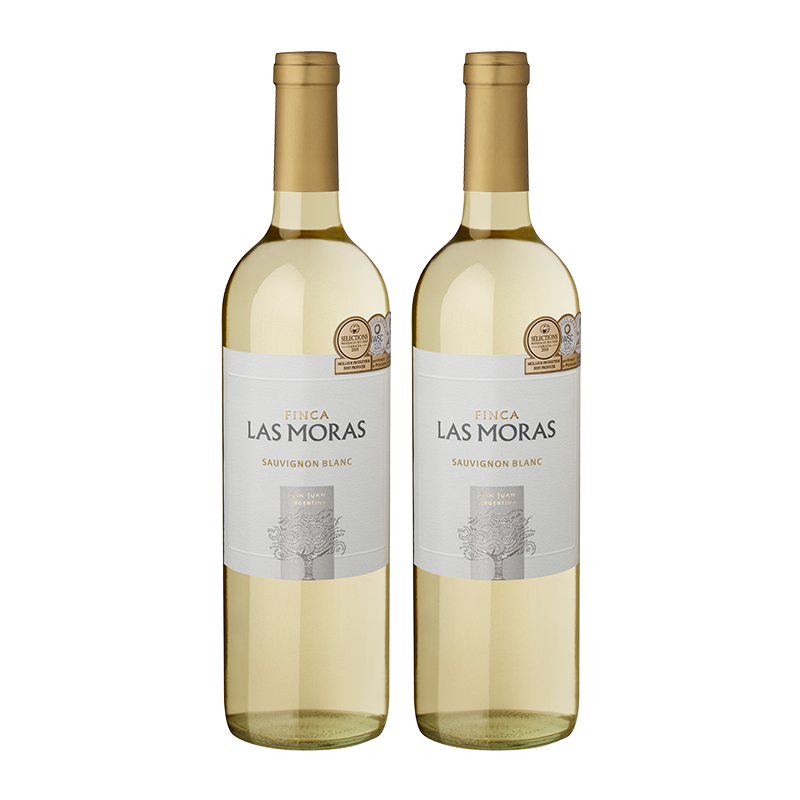 【双支特惠装】阿根廷原瓶进口干白 罗斯摩萨-苏伟浓白葡萄酒 Las Moras Sauvignon Blan 750ml*2