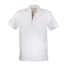 【二】BURBERRY 博柏利  翻领 男性 简约 运动风 男士短POLO 白色 8014005 A1464