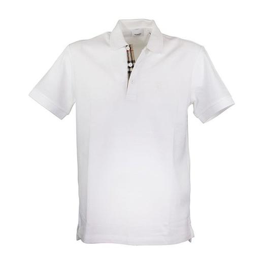 【二】BURBERRY 博柏利  翻领 男性 简约 运动风 男士短POLO 白色 8014005 A1464 商品图0