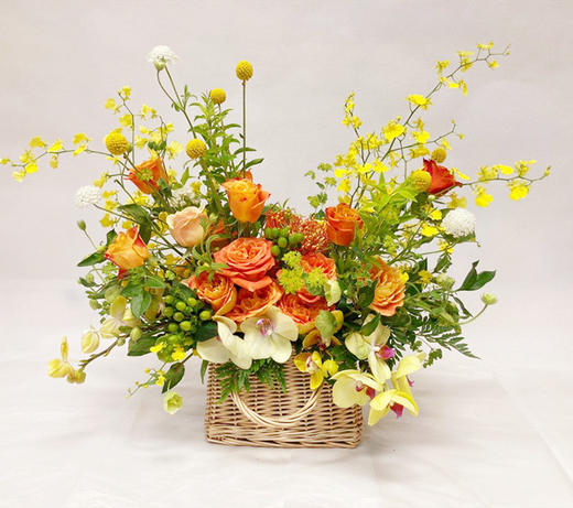 心想事成     精致花篮 商品图3