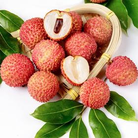 今日福利~【空运白糖罂荔枝】2.5斤/筐， 核小肉厚，清甜柔嫩