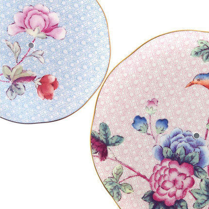 WDDGWOOD玮致活杜鹃（布谷鸟）骨瓷双层点心蛋糕架 商品图1