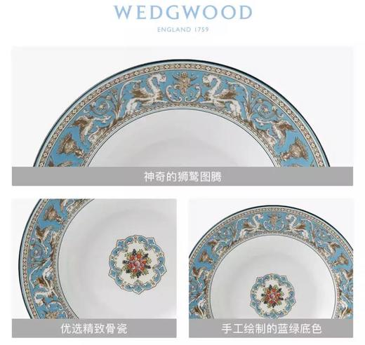 WEDGWOOD玮致活丝绸之路20cm汤盘骨瓷餐具餐盘礼盒50102601013 商品图1